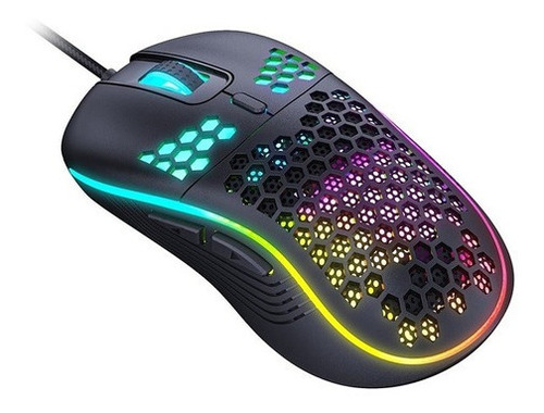 Mouse Gamer Usb 7200dpi Rgb 6 Botões Ergonômico T98 Imice Preto