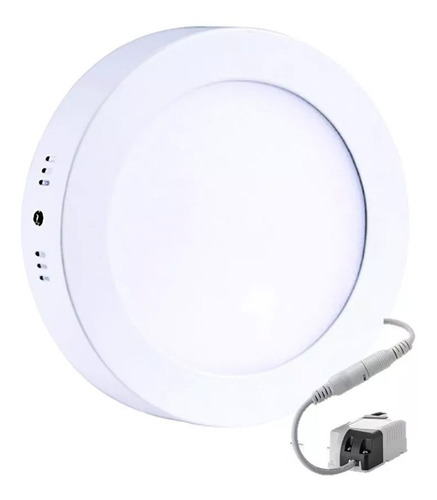  Lampara Led Panel 6w Redonda Luz Blanca Superficial 