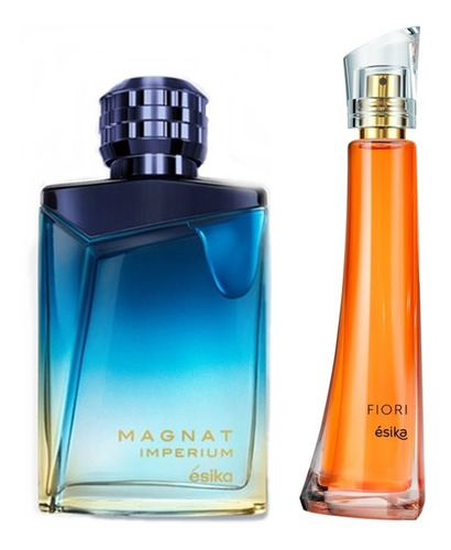 Set Perfumes Magnat Imperium Hombre + Fiori Mujer Esika