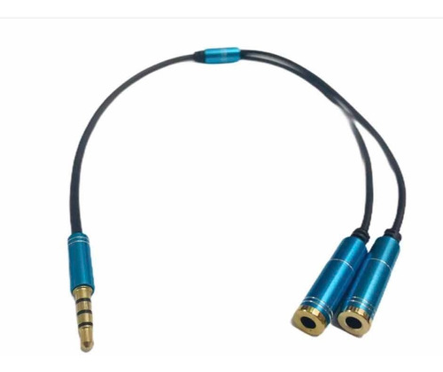 Cable Plug Tristereo Dorado A 2 Hembras Jack Stereo