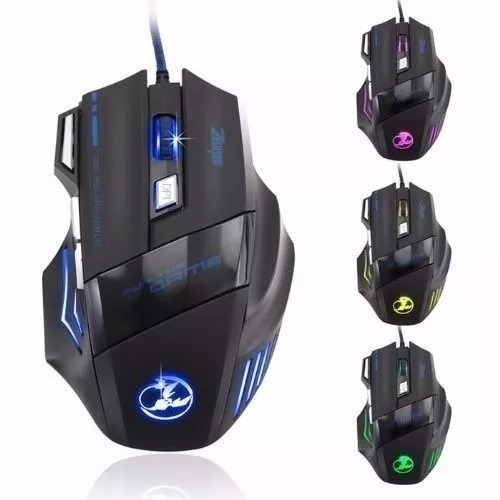 Mouse Gamer Usb Ld 2400dpi 7 Botões Alta Precisão