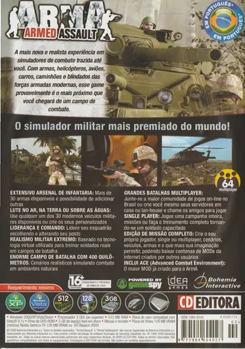 Cd De Jogos - Expert Arma Armed Assault - Warfare ***