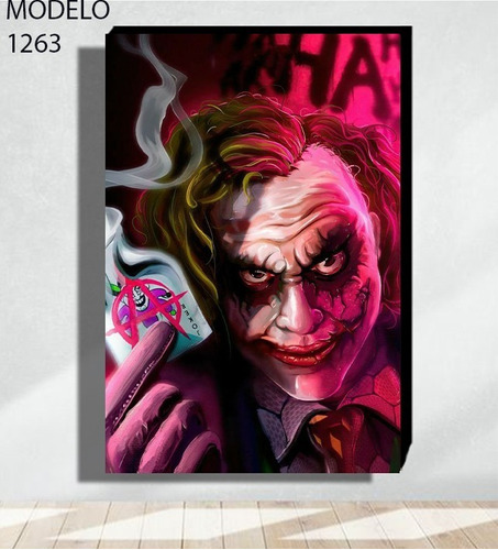 Cuadro Decorativo Jokers Rostros Pop Art Grafiti Textura