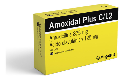 Amoxidal-plus-c12® X 14 Comprimidos | Lab. Megalabs