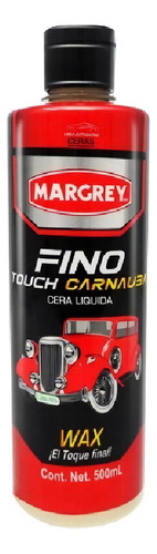 6 Pzas Cera Liquida Fino Touch Carnauba Margrey 500ml