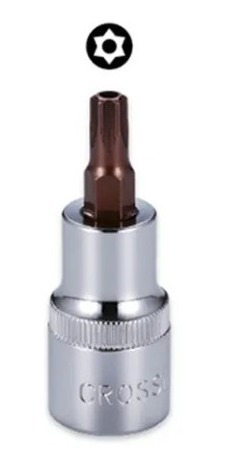 Dado  Punta Torx Perforado [  ]1/2 T-60  Crossman 