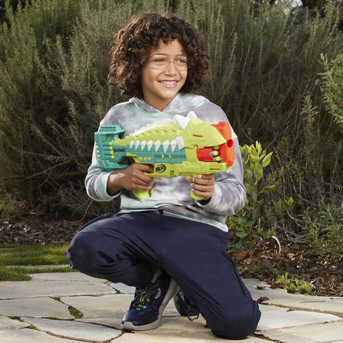 Pistola Nerf Dinosquad Dinosaurio Anklyosaurus 16 Dardos