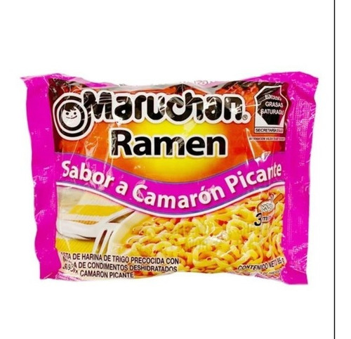 Sopa Maruchan Ramen 85g Camaron Picante Pack 8 Unidades