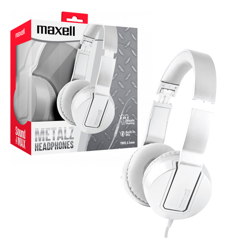 Audifonos Sms-10 Maxell Ajustable Metalz Headphone Trrs 3.5m
