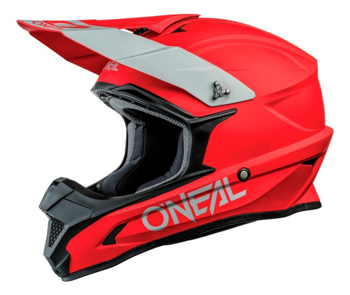 Casco De Motocross Enduro Oneal 1 Series Solid Rojo Tamaño del casco S (55-56 cm)