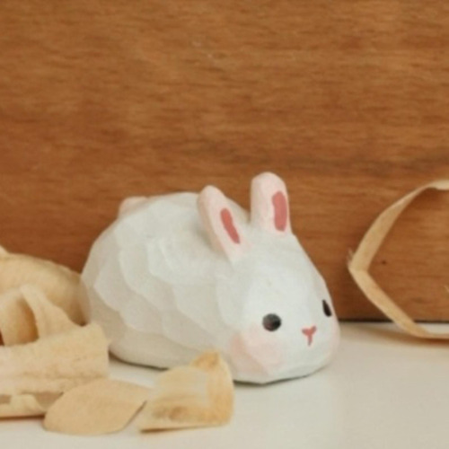 Mini Tallado De Madera Estatua De Animales Decoración