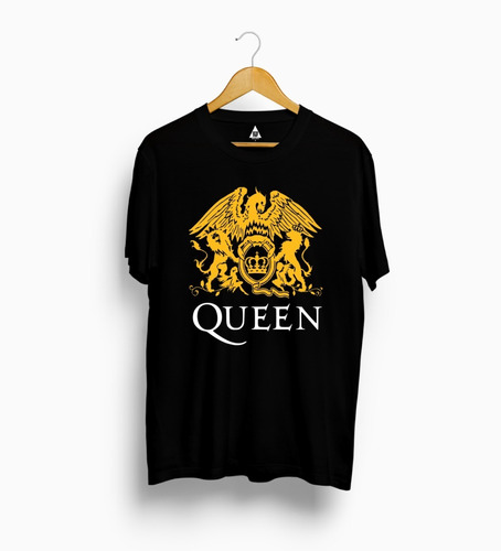 Remeras Negras Estampadas Queen Zeta Pop