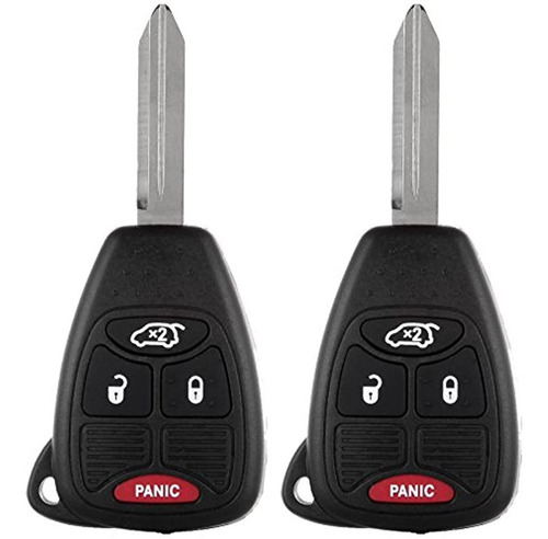 Keyless Remote Case Jeep, Eccpp 2 Nuevo Reemplazo Keyless En