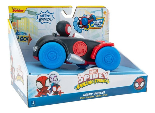Pull Back & Go! Vehiculo Spidey Amazing Friends Webbed Wheel