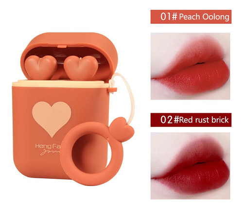 Lápiz Labial B Double Tube Matte Velvet Matte Fair Price Oo