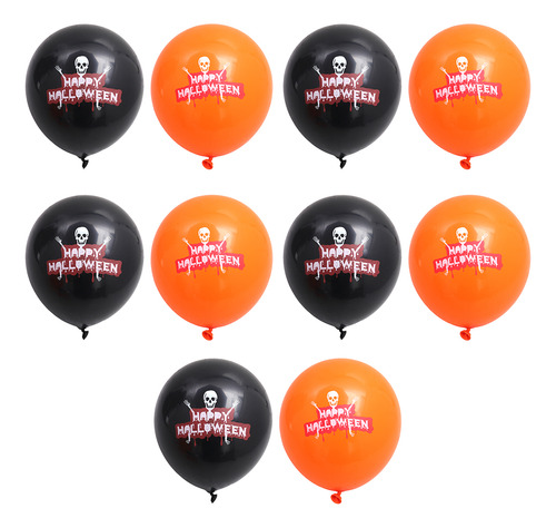 Juego De Globos Para Fiesta De Halloween, 10 Piezas, 12 Unid