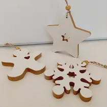 Comprar Figuras Decorativas De Navidad X 3 En Madera Mdf 
