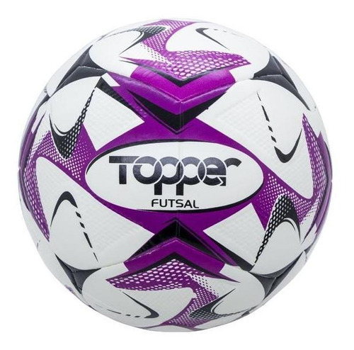 Bola De Futsal Slick Colorful Topper Oficial Unissex Cor Roxo