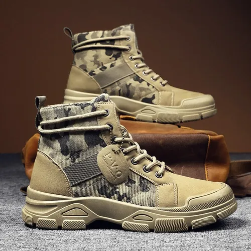 Botas militares plataforma baratas sale