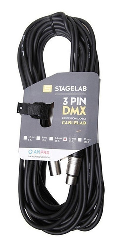 Cable Para Dmx De 15 Metros Stagelab / Abregoaudio