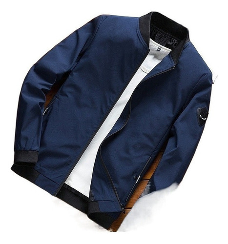 Chaqueta Bomber Casual Rompevientos Liviana Para Hombre