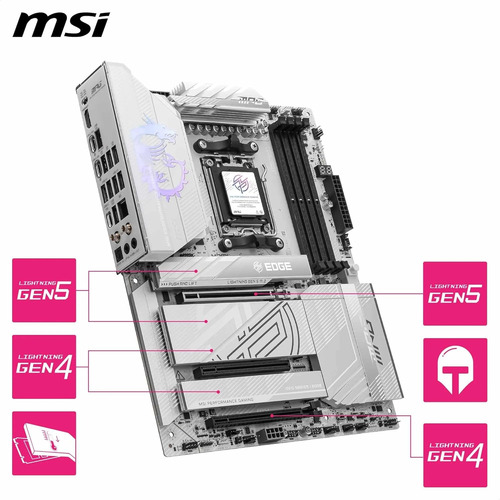 Placa-mãe Msi Mpg X870e Edge Ti Wifi, Atx - Suporta Am...