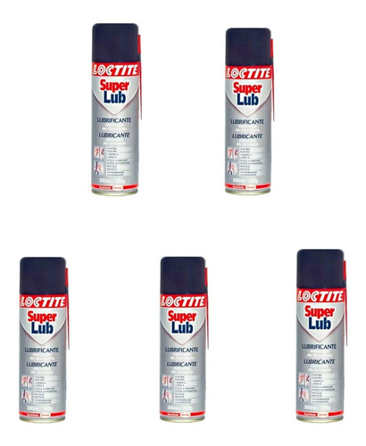 Kit Com 05 Óleo Lubrificante Super Lub Loctite 300ml / 200g