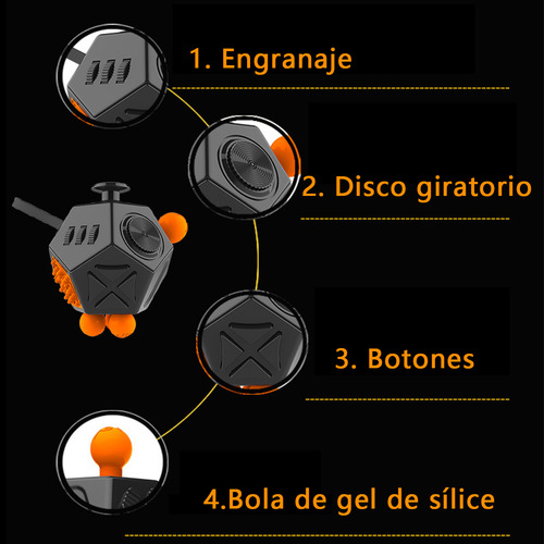 Eb Fidget Cube Juguete Antiestres Cubo For La Ansiedad 2 Pcs