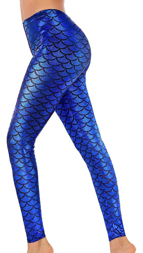 Leggings De Sirena Con Escamas De Pez Brillantes De Hallowee