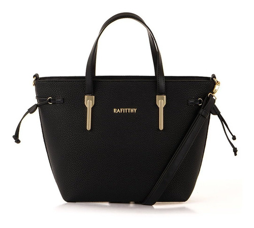 Bolsa Tote Transversal Feminina Rafitthy 28.21219a_1 Preto