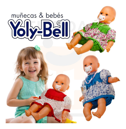 Bebote Yolybell Mi Bebé C/ropita Y Mamadera 54cm Tiendajyh