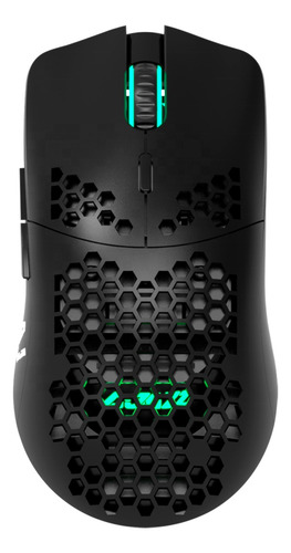 Mouse Gamer Ultraligero Rgb10k Negro Dpi Programable - Ajazz