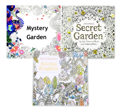 Set De 3 Libros De Mándalas Para Colorear