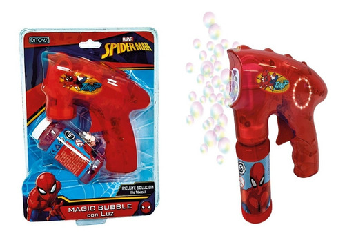 Burbujero Magic Bubble Spiderman Con Luz ELG 2508 