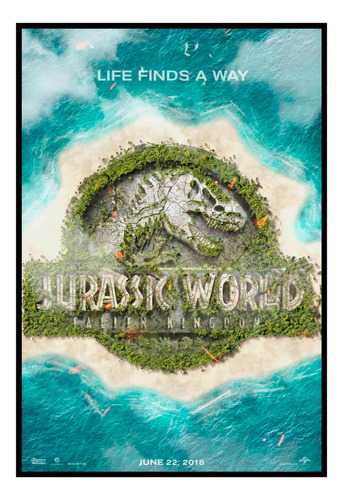 Cuadro Premium Poster 33x48cm Dinosaurio Portada