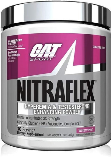 Pre Entreno Gat Nitraflex 300 G (oxido Nitrico) Dlc P9