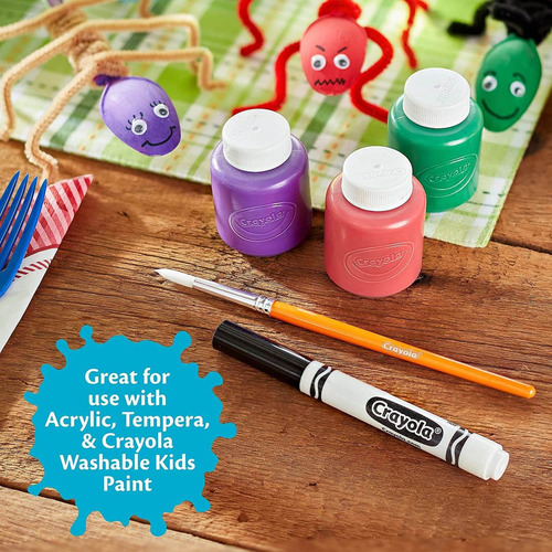 Crayola Pinceles Grandes Para Pintura (4 Unidades Redondas)