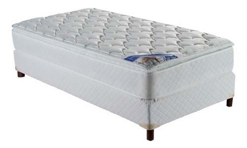 Imagen 7 de 10 de Colchon 1 Plaza 1/2 Resortes Inducol April 90x190 Pillow