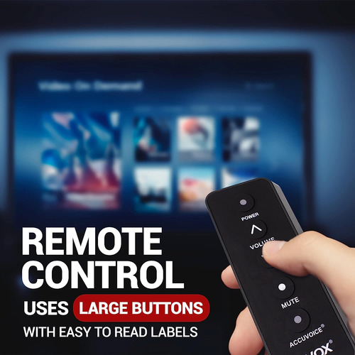 Barra De Sonido Para Tv Con 6 Niveles Zvox Accuvoice Av100