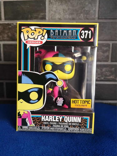 Funko Harley Quinn Black Light 371 Hot Topic Batman Animated