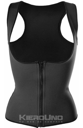 Imagen 3 de 3 de Faja Reductora Musculosa Deportiva Gym Con Cierre Kierouno