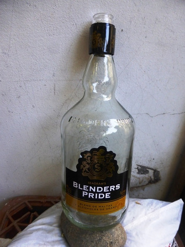 Botella De Vidrio De Whisky Old Smuggler De 1 Litro Sin Tapa