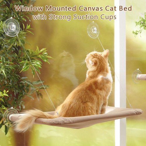 Cat Window Perch Hamaca Montada En La Ventana De La Cama Del