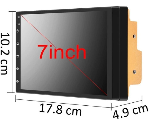 Imagen 7 de 9 de Estéreo De Coche Android De 7 Pulgadas Con Doble Din Gps