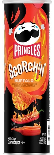 Papas Pringles Scorchin Buffalo Extra Hot Picosas Importadas