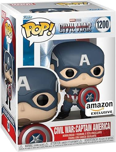Funko Pop Captain America Civil War Amazon Exclusive #1200 
