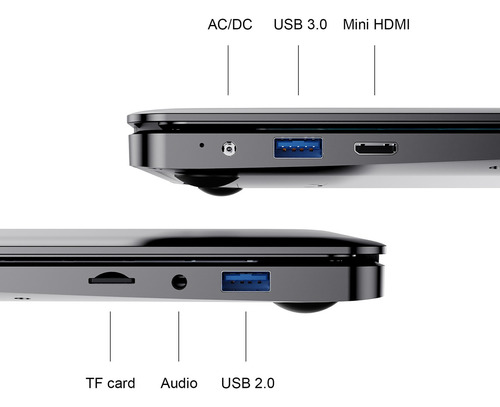 11.6 Computadora Portátil Win11 Intel N4000 8gb 256gb Ssd