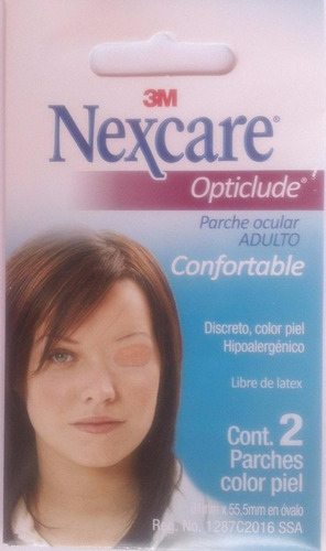 Paquete De 2 Parches Oculares Nexcare Opticlude Para Adultos