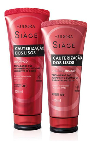  Eudora Kit Siàge cauterização dos lisos: shampoo + condicionador