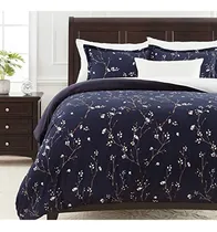 Comprar Chanasya Indigo Navy Cherry Blossom Edredón Funda De Edredón